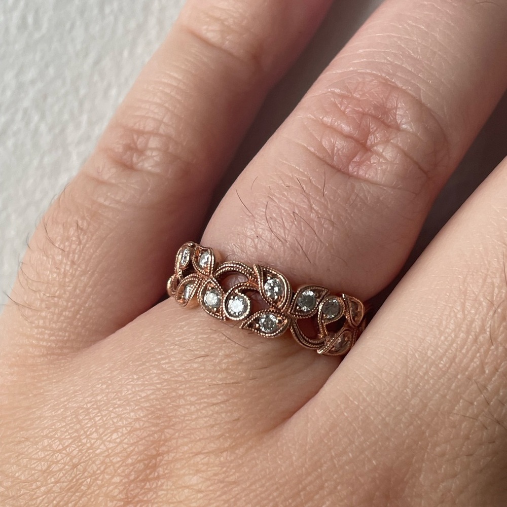 Neil Lane 14k Rose Gold diamond ring